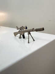 1/18 Joytoy , Acid rain , Planet green , G.I.Joe ,3.75 figure . custom Weapons
