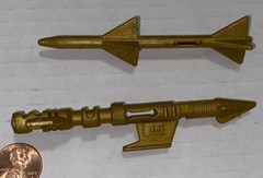 2 LOT GI Joe Vehicle Cobra Iron Grenadiers Missiles Vintage 1989 1980s Toy Parts