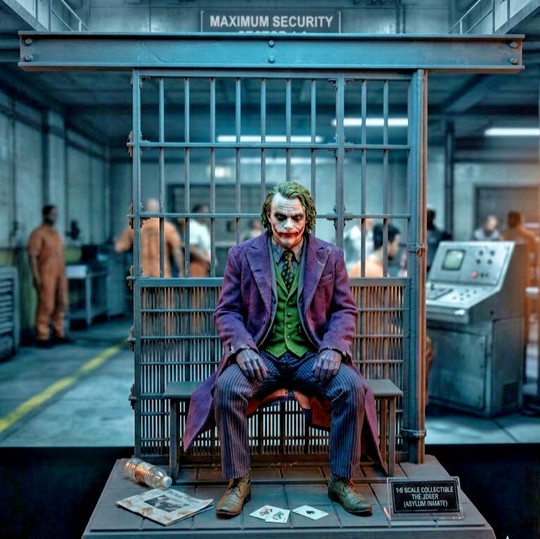 1:6 Scale High-Detail Replica: Arkham Intake & Ryker’s Island Detention Diorama