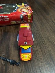 Vintage G1 Rodimus Prime Transformers w/ Box, Trailer & Blaster (1986)