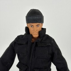 1996 Hasbro Pawtucket 12” GI Joe With Black tactical outfit and combat boots
