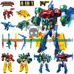 Quantum Heroes Dinoster Guardians 4in1 Metatron Figure Dinosaurs Robot Combiner