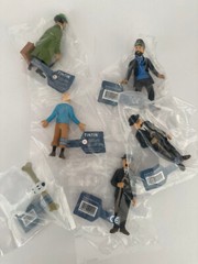 Original The Adventures of Tintin Action Figures 6 PCS Set Toy Cake Toppers NEW