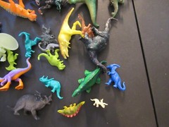 Vintage Plastic & Rubber Dinosaur Toys Lot 37 Big & Small