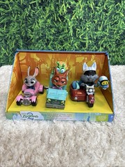 Disney Parks Zootopia 2 Set Of 3 Pullback Toy Stunt Cars Action Figures NEW!