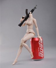 1/6 Female Suntan Large Chest Bust Flexible Body Doll 12”Figure Model Toy