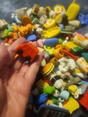 Huge Lot Of Small Eraser Like Figures