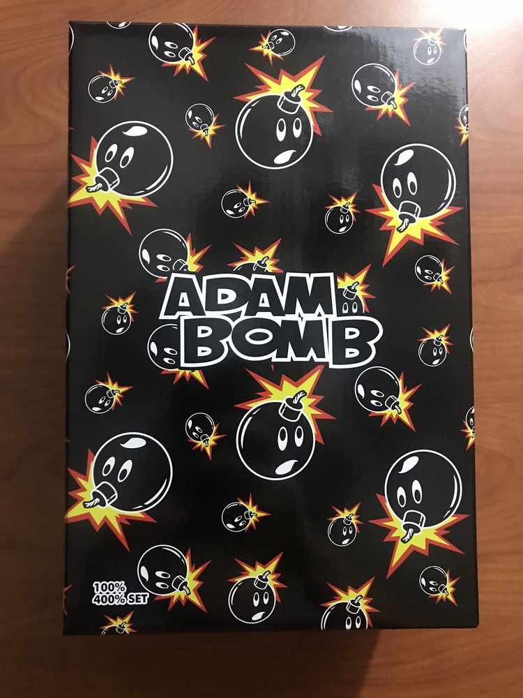The Hundreds 400% and 100% Adam Bomb Be@brick DesignerCon Exclusive. In Hand.