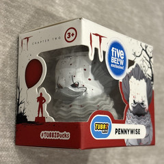 Mini Tubbz B&W Bloody It Pennywise Rubber Cosplay Duck Five Below Exclusive 2 in