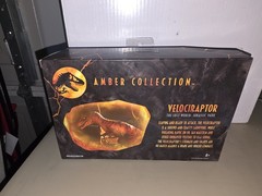 Jurassic World Amber Collection Velociraptor (Tiger) Edition JP2 6IN NIB
