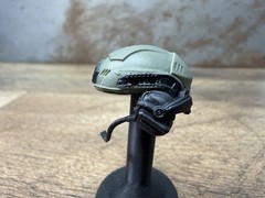 Valaverse Action Force Green Blk Tactical Helmet W/ Mic GI Joe Classified