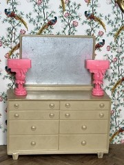 1:24 1950 Dollhouse MCM Flamingo Lamps Inspired by Marx (Non-Lighted)