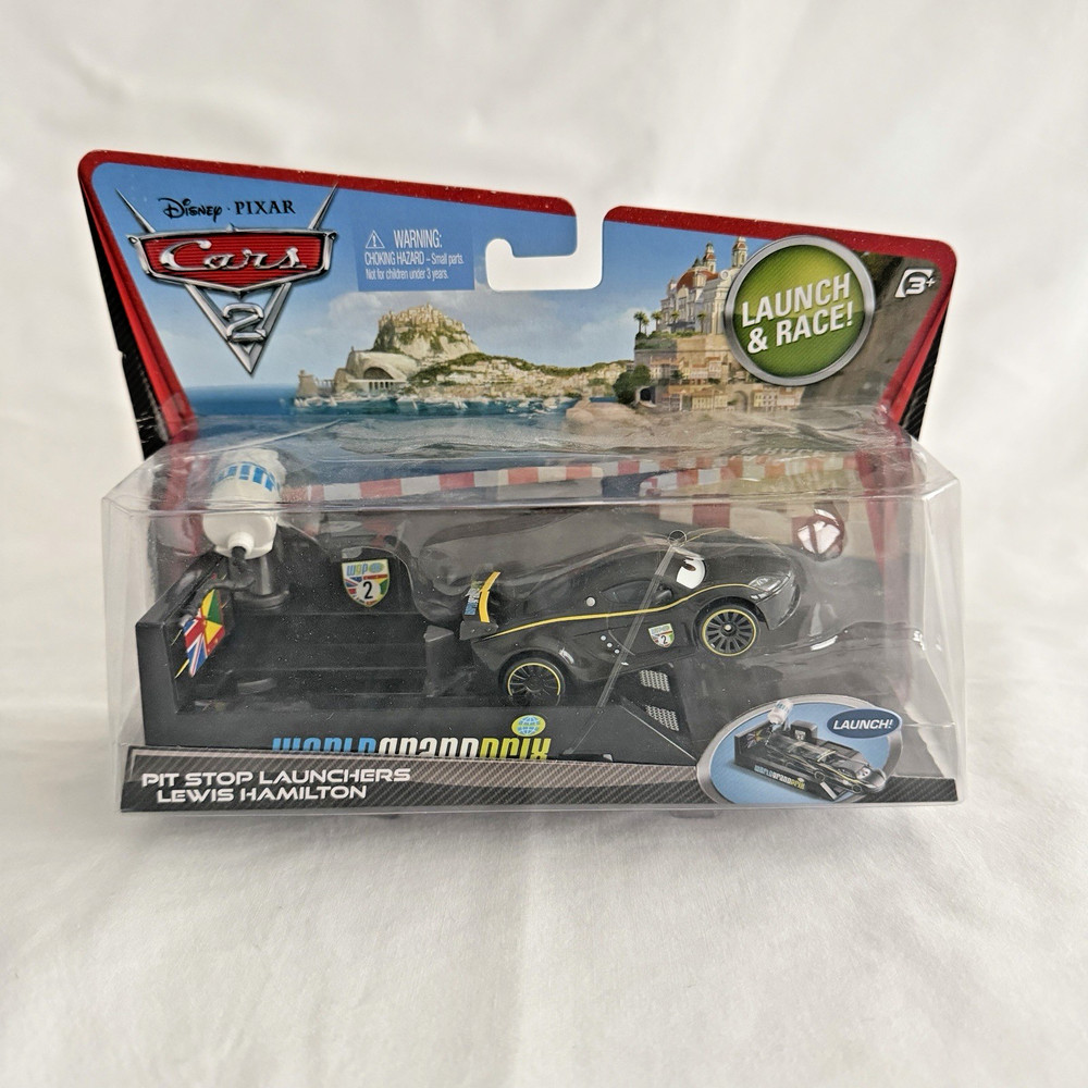 Disney Pixar Cars 2 Pit Stop Launchers Lewis Hamilton – Brand New