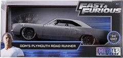 Fast & Furious 1:24 Dom’s 1970 Plymouth Roadrunner Die-cast Car, Toys for…