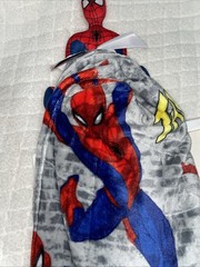 Marvel Spider-Man Fleece Throw Blanket with An Attached Plush Toy Brand New NWT
