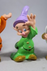 Walt Disney Four 4 Dwarfs Figurines 1989XX/ R6576 Snow White Dwarf incomplete
