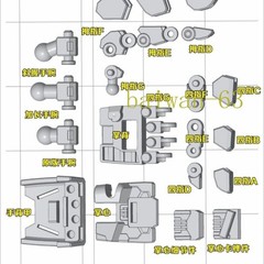 exchange hand upgrade kit set for PG Unleashed RX 78-2 model kit ABS plastic