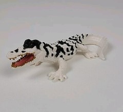 Chap Mei Black & White Crocodile, Alligator Gator Animal Figure 6.5” Long Figure