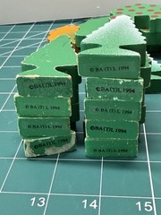 VTG Thomas & Friends Lot 9 Pine & 5 Oak Trees Snowy Green 1994 Britt Allcroft