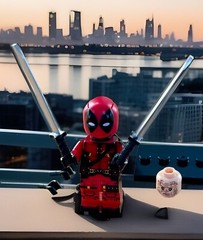 Deadpool Reynolds MCU X-Men Mini Action Figure Marvel DC Comics Customizable Toy