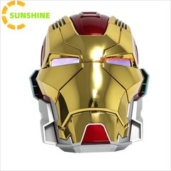Iron Man MK17 Heart Breaker Helmet Gold English 1/1 Wearable Voice-control Props
