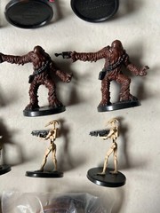 Star Wars Miniatures Figures Tabletop Role Playing Game Lot of 14 & Ewok Charm