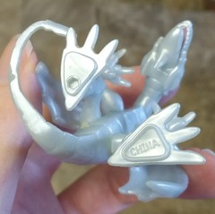 Yu-Gi-Oh! Blue Eyes White Dragon Mini Figure + Plastic Card (Mattel, 2002)