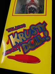 The Simpsons PARODY Krusty The Clown Childs Play Chucky Doll 14” Made In Mexico