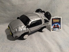 Back To the Future DeLorean Time Machine metalic PLUSH 9″ KIDROBOT PHUNNY NWT