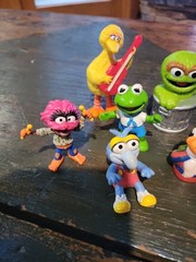 Vintage Lot Of Muppets Figures Kermit Count Gonzo Misc Toys