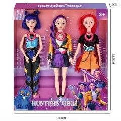 Kpop Devil Hunters Dolls Cosplay Collectible Figure Toy Anime 3 Doll Set* USA *