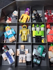 R0BL0X Figures Mixed Lot of Figurines Toys With Case & Accessories