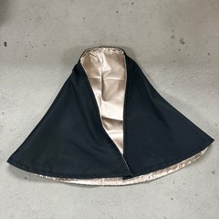 1/12 Two Tone Black & Champagne Gold cape for 6″ or 7″ action figures