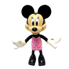 Disney Minnie Mouse Push Button Moving Arms and Head Action Figure 5.5 inches