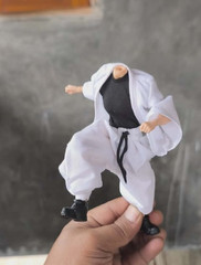 PB-GOJO-SET-FIN: Jujutsu Kaisen Gojo Final Battle Outfit for Romankey 1/12 body