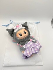 Pop Mart The Monsters x Sanrio Labubu Kuromi Plush Doll Pendant New In Open Box