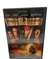 Pirates Of The Caribbean Bundle Will Turner & Elizabeth Swann Figures DVD & Map