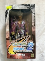 Capcom vs. SNK 2 Millionaire Fighting 2001 Akuma Silver Figure NIB Factory Seal