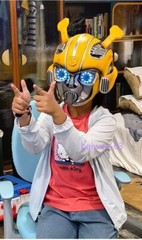 Voice Control Killerbody 1:1 Bumblebee Mask Wearable Helmet Transformer Helmet