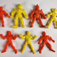 Lot of 7 Saint Seiya Knights Anime Rubber Eraser Japanese Keshi Mini Figures