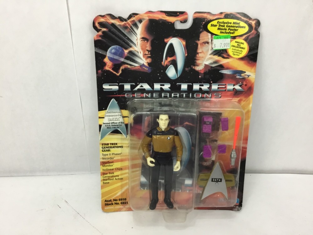 1994 Playmates Star Trek The Next Generation DATA 4.5l Action Figure NIP