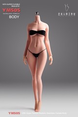 1/6 Female Pale Skin Large Breast Flexible Seamless Body&Details For 12”Figure