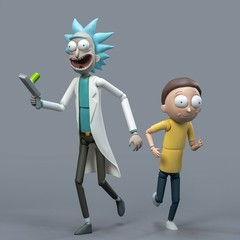 HIPLAY Fondjoy Morty Smith / Rick Sanchez 1/12 Scale Action Figure