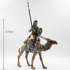Vintage 1/18 Arab Camel Cavalry Medieval Crusader Knights Soldier Figure Model