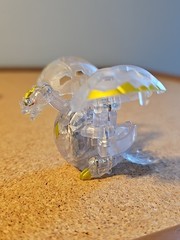 Bakugan Haos Lumagrowl Translucent Clear Gold B 1000 G-Power 20505FWS Toy Figure