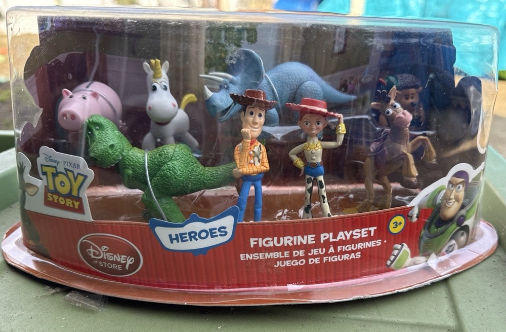 Disney Store Pixar Toy Story 2 Heroes Figurine Figure Playset Cake Toppers NEW