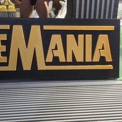 WWE Mattel Large 12 X 3 Gold WrestleMania Logo Accessory