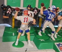 Lot Of 11 Random Kenner Starting Lineup Football Stars With Helmets Mint Cond.