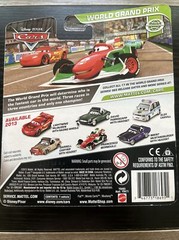 DISNEY PIXAR CARS WORLD GRAND PRIX ALEX CARVILL COLLECTOR NO. 17/17