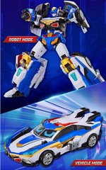 NEW Metal Cardbot W Bluecop W Transforming Robot Figure Car/KOREA